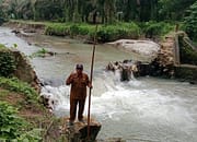 Tembok Irigasi di Mekar Bahalat Tumbang, Sekitar 300 hektar Sawah Terancam Kekeringan