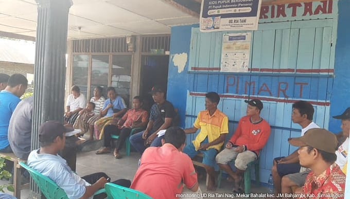 Mantapkan  Pola Tanam Serentak, Distan Bersama Tim Gelar Sosialisasi di Jawa Maraja Bah Jambi