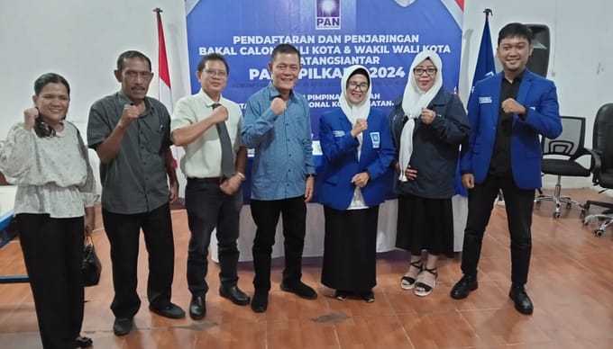 Pertama Mengembalikan Berkas Bakal calon Walikota, Ketua DPD PAN Siantar Apresiasi  Pardomuan Nauli Simanjuntak